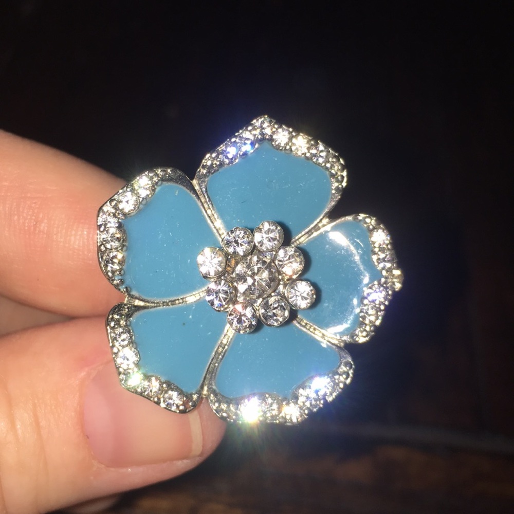 Flower Teal Ring, costume